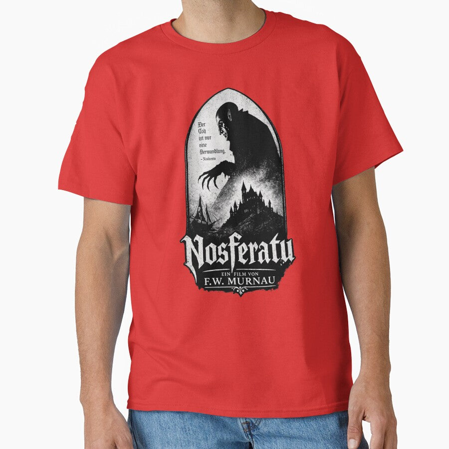 Nosferatu Gothic Horror Poster | Vintage Expressionist Vampire Art | F.W. Murnau Classic Film Design by ThreadTheory976