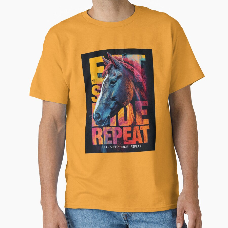 EAT SLEEP RIDE REPEAT - Awesome world of horses by TOMASHINO