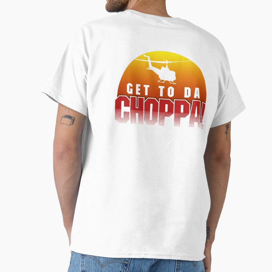 Get to da Choppa by OffWorldTees Unisex , , , Long Sleeve Tee