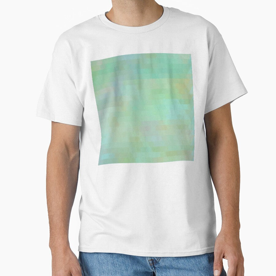 Monets Garden, geometric mosaic tiles pastel abstract by Glimmersmith Unisex , , , Long Sleeve Tee