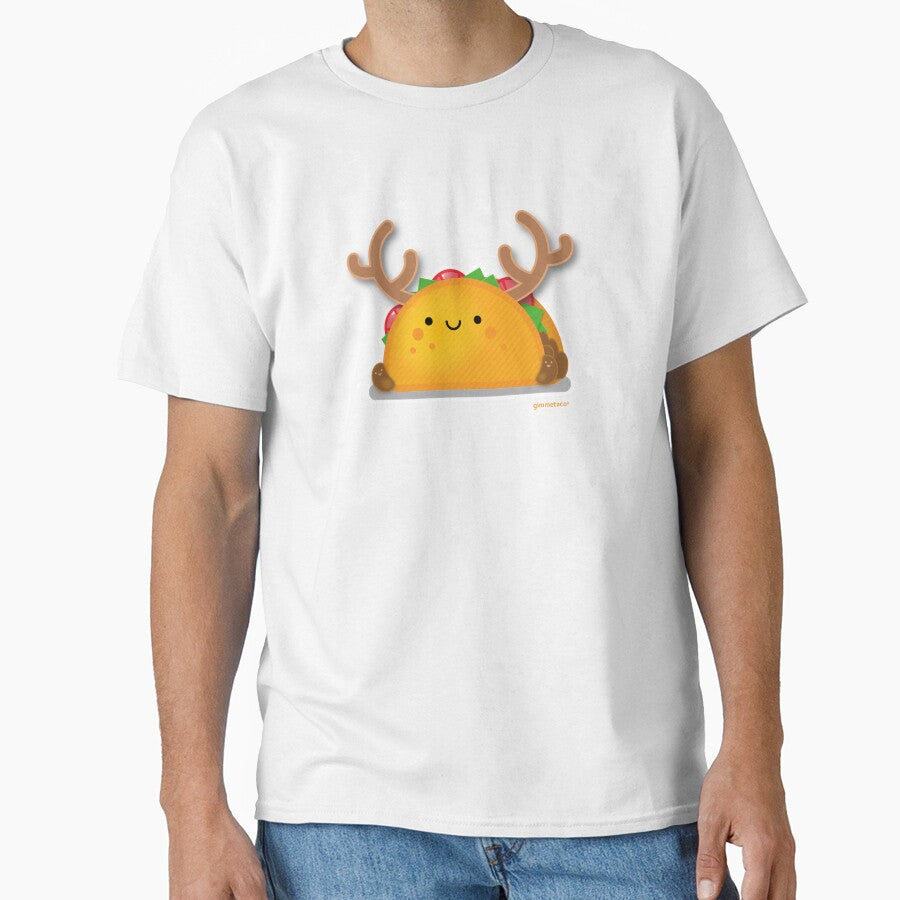 Reindeer Taco and Smiling Beans Kawaii Taco Time by covetedcove Unisex , , , Long Sleeve Tee