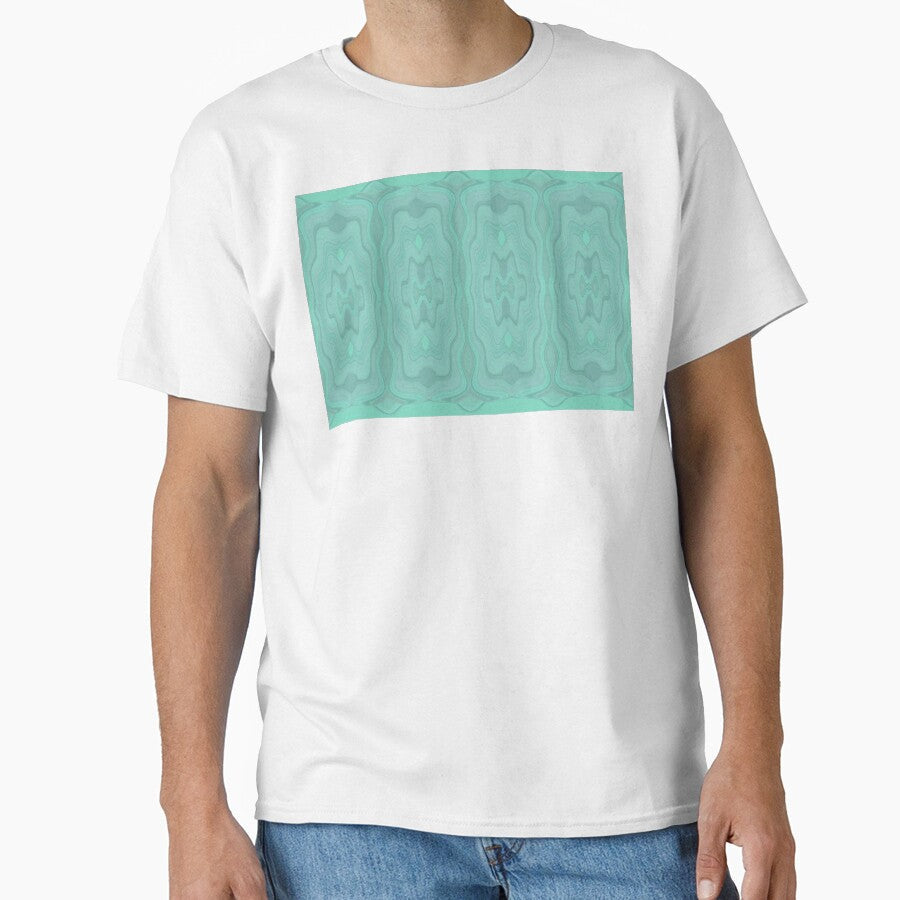 Mint Pattern by CarolM Unisex , , , Long Sleeve Tee