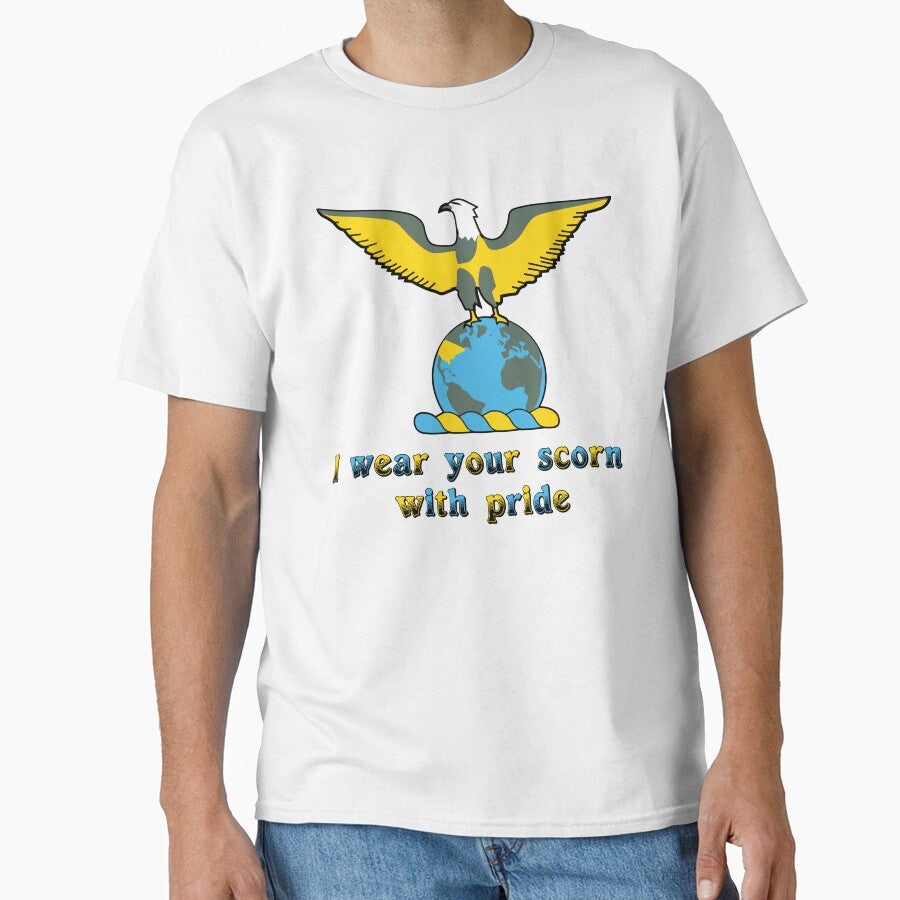 I wear your scorn with pride (eagle) by SolidEarthArt Unisex , , , Long Sleeve Tee