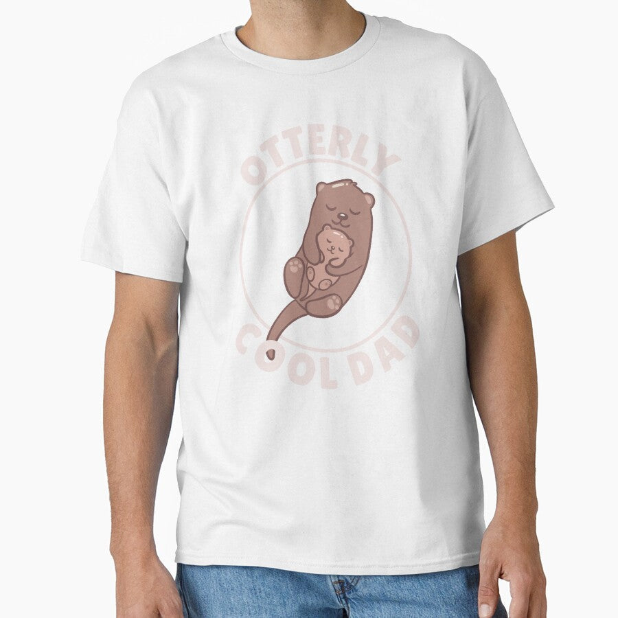 Otterly Cool Dad Pun by sunburstdesigns Unisex , , , Long Sleeve Tee