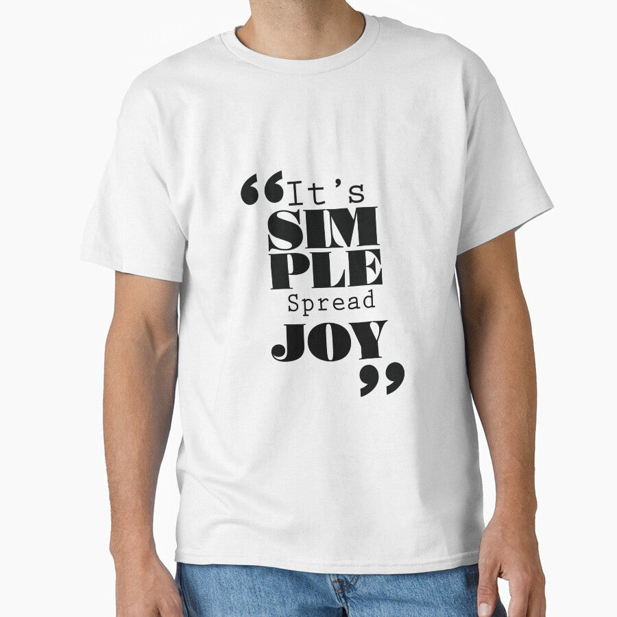 It's Simple: Spread Joy by Forbidden Fig Leaf Unisex , , , Long Sleeve Tee