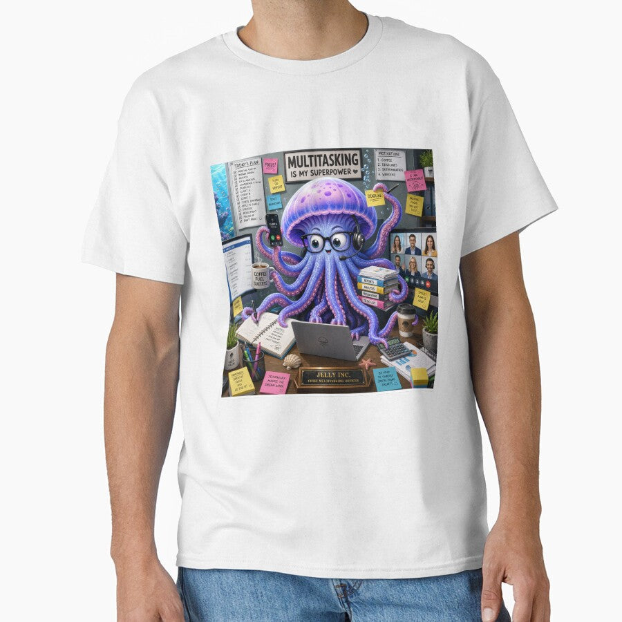 Medusa in the huge office by Justynella32 Unisex , , , Long Sleeve Tee