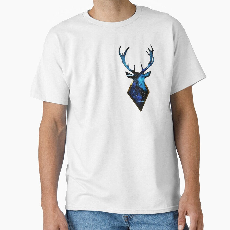 Galaxy Deer by Mimik-Ink Unisex , , , Long Sleeve Tee