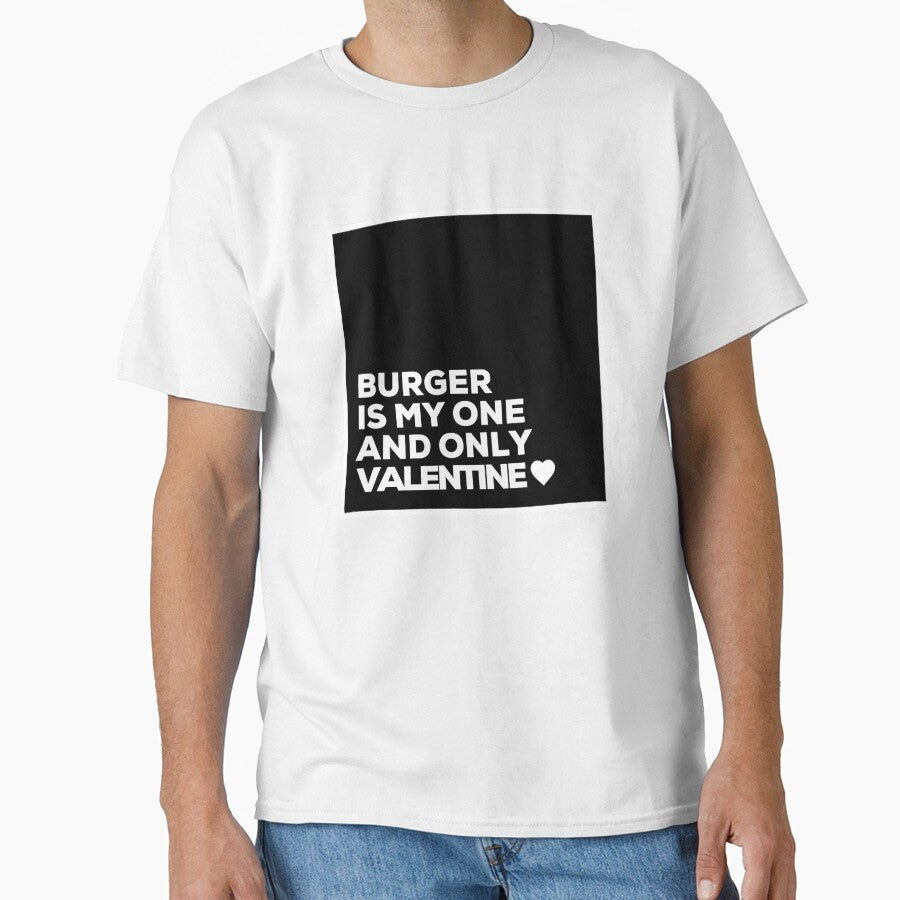 Burger Is My One And Only Valentine ❤️ by Itsheartshop Unisex , , , Long Sleeve Tee