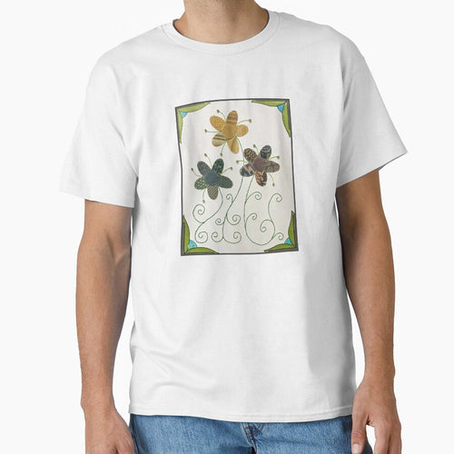 3 Curlicue Flowers #1 by ErinBrieArt