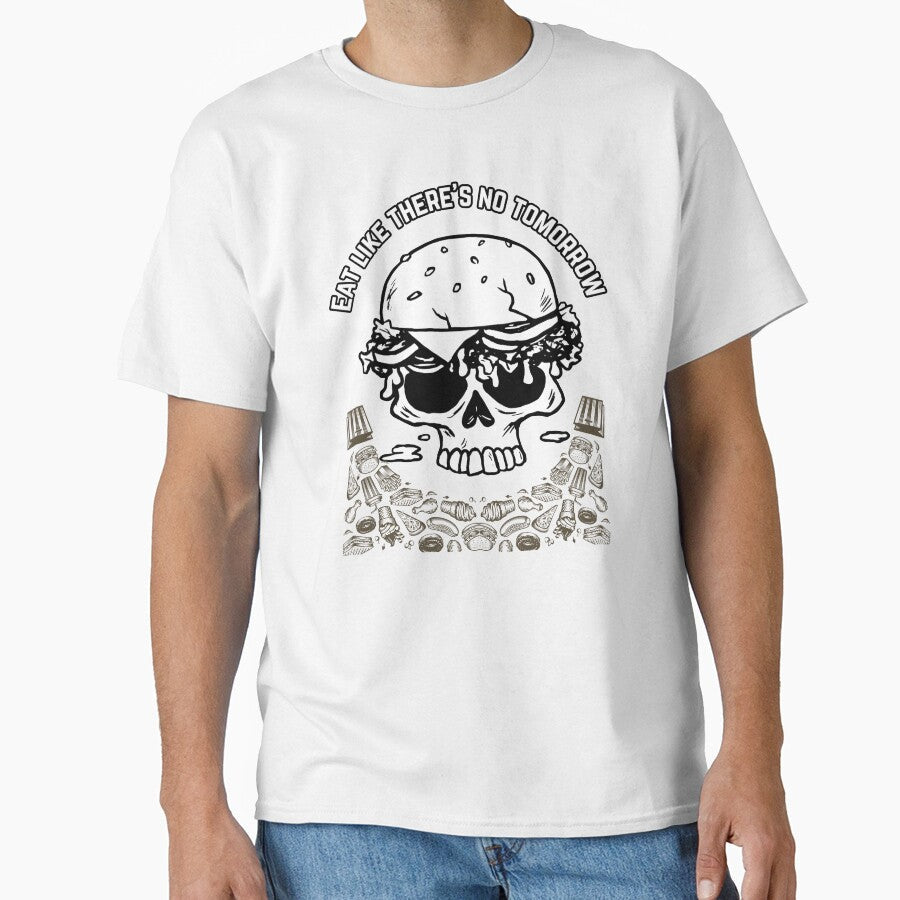eating burger by darkthings design Unisex , , , Long Sleeve Tee