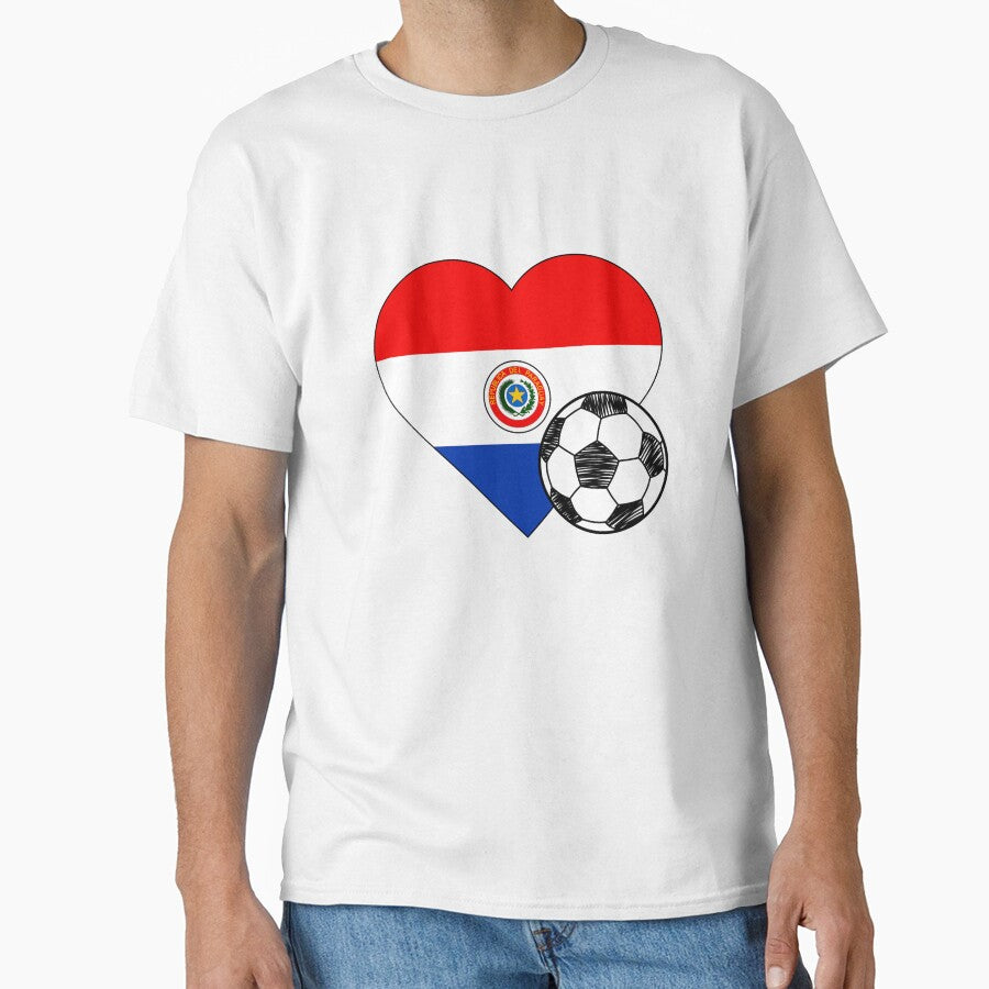 Paraguay Soccer Heart Design by FinalScoreClub