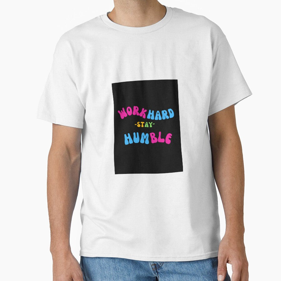 Work Hard Stay Humble design by Nurstore09 Unisex , , , Long Sleeve Tee