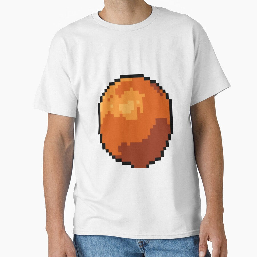Pixel Art Orange Fruit by Memeloaded Unisex , , , Long Sleeve Tee