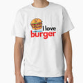I LOVE BURGER - Hamburger - I love the hamburger by MoshisooPrint Unisex , , , Long Sleeve Tee
