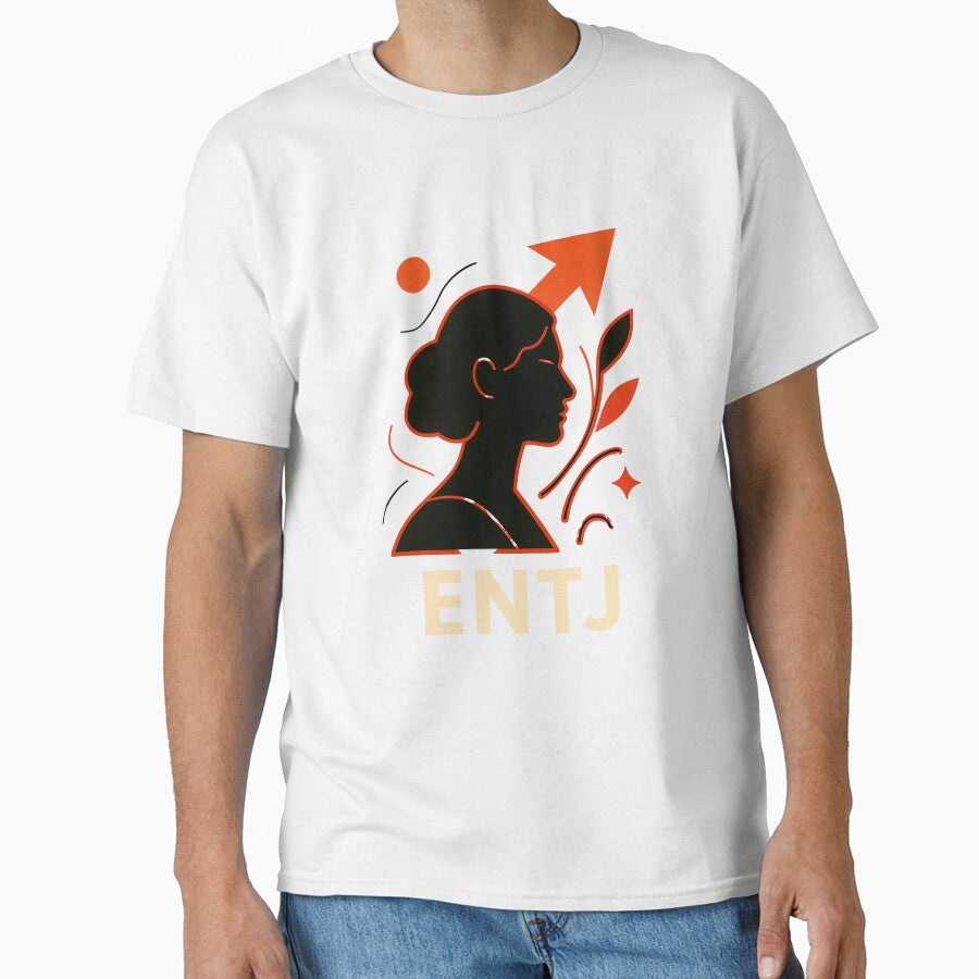 ENTJ Personality Abstract Art – MBTI Design (Center Print) by W-Rm Unisex , , , Long Sleeve Tee