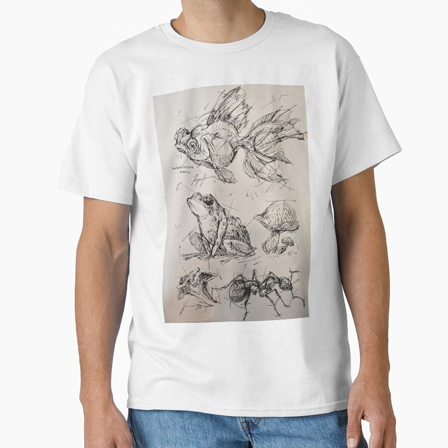 Miniature World Nature Ink Studies by jadexjournal Unisex , , , Long Sleeve Tee