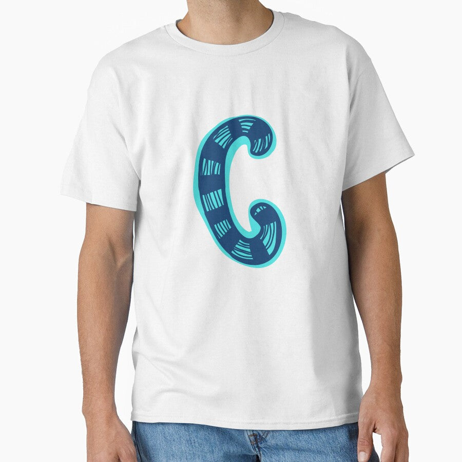 Initial Monogram C by Rajeev Singh Unisex , , , Long Sleeve Tee