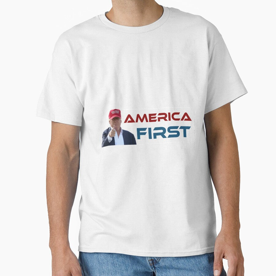 America First | President Donald Trump by AllStarMerch Unisex , , , Long Sleeve Tee
