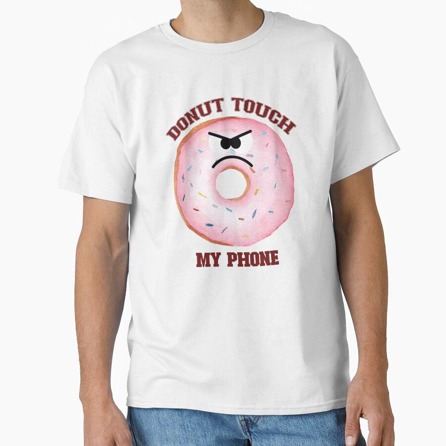Donut touch my phone by creativiteemom Unisex , , , Long Sleeve Tee