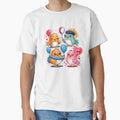 Cute Kawaii bird love earth set of 4 birds by madevdine Unisex , , , Long Sleeve Tee