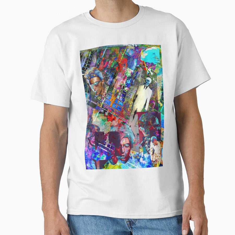 Bowie Remixed by DThreeArt Unisex , , , Long Sleeve Tee