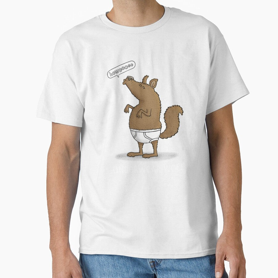 Underwear Wolf by carlbatterbee Unisex , , , Long Sleeve Tee