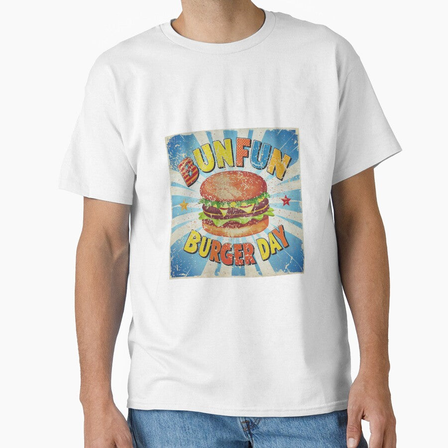 colorful burger day art with classic vibe by BKSARYLIFE Unisex , , , Long Sleeve Tee