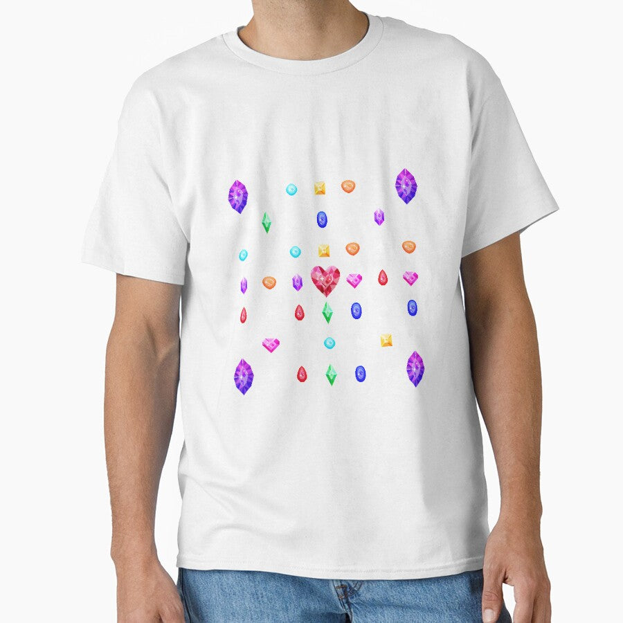 Pixel Gem Pattern by MetallicWings15 Unisex , , , Long Sleeve Tee