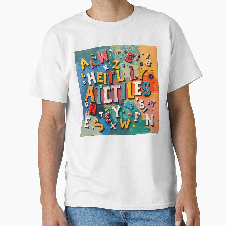 Letters 3 by HebaRK Studio Unisex , , , Long Sleeve Tee