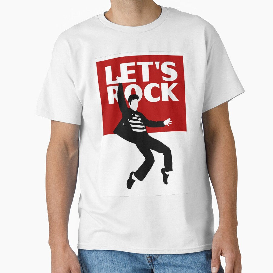 Rock and Roll Jailhouse Elvis Minimalist art by YouNeedKitch