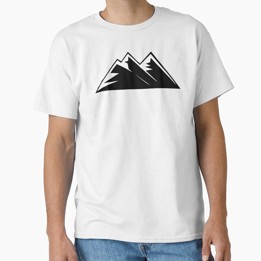 Simple Mountain by The Love Quill Unisex , , , Long Sleeve Tee