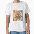 burger day art with colorful cartoon effects by BKSARYLIFE Unisex , , , Long Sleeve Tee