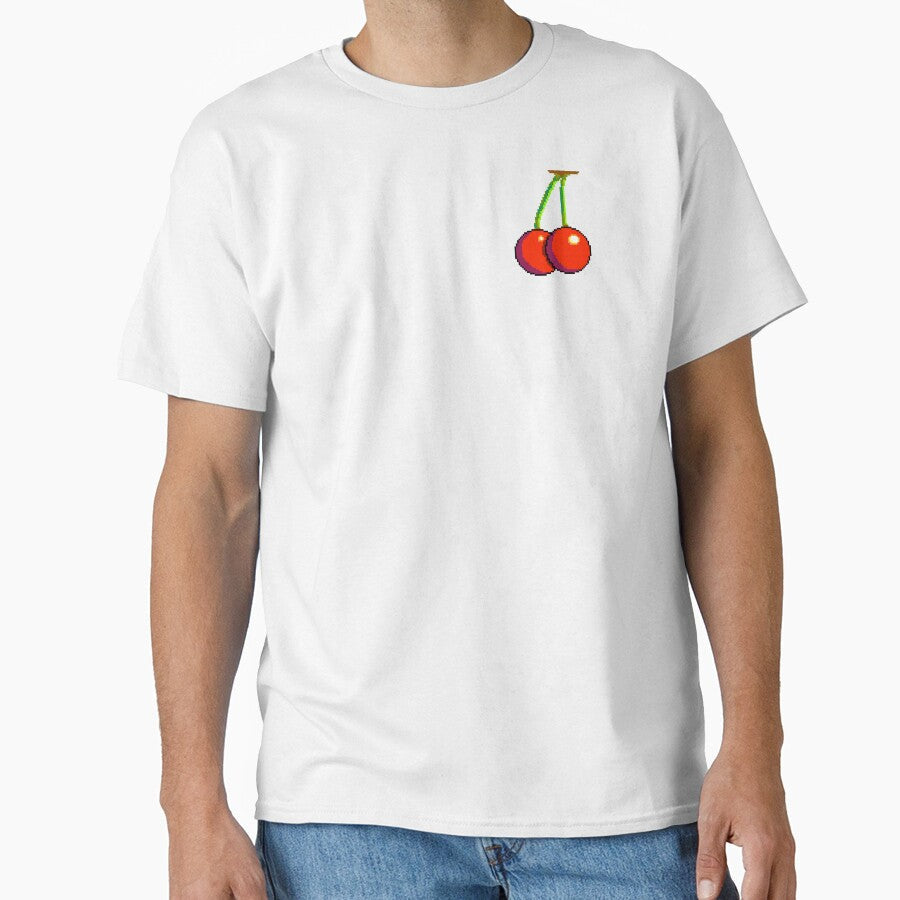 Pixel Cherry by AnnaClary Unisex , , , Long Sleeve Tee