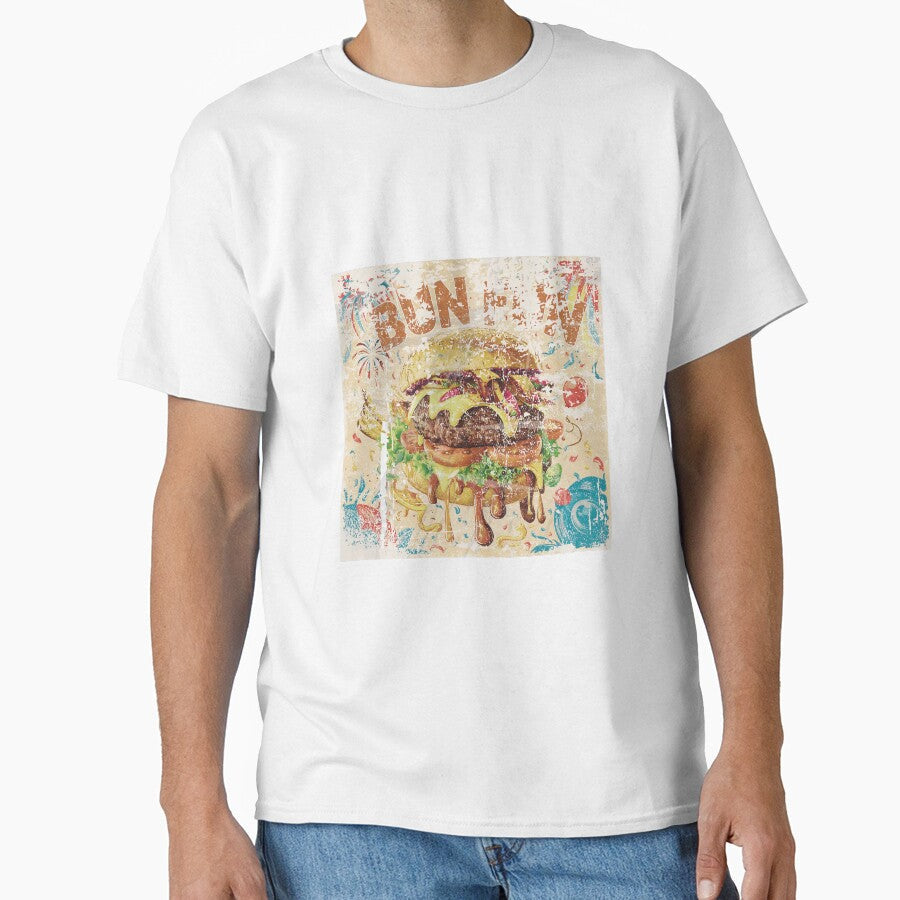 vintage style special burger day art with dirty effects by BKSARYLIFE Unisex , , , Long Sleeve Tee
