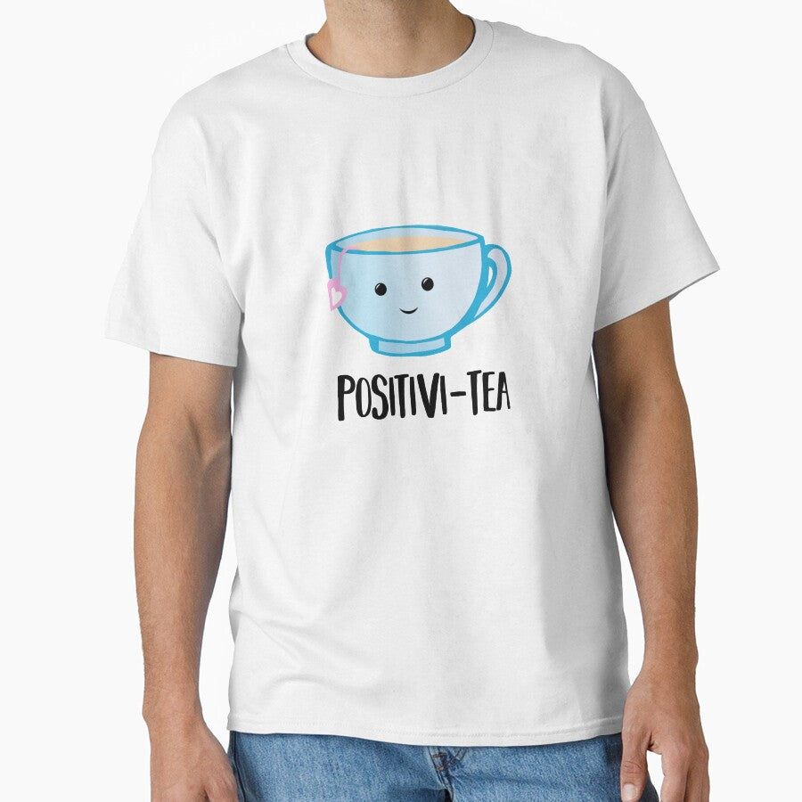 Positivi-TEA - Positivity - Good Luck Pun - Valentines Pun - Birthday Pun - Anniversary Pun - Tea Pun - Cute - Motivational Pun - Tea Cup by JTBeginning-x
