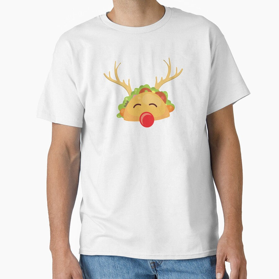 Santa Taco Reindeer Christmas Xmas Holiday Gift by haselshirt Unisex , , , Long Sleeve Tee