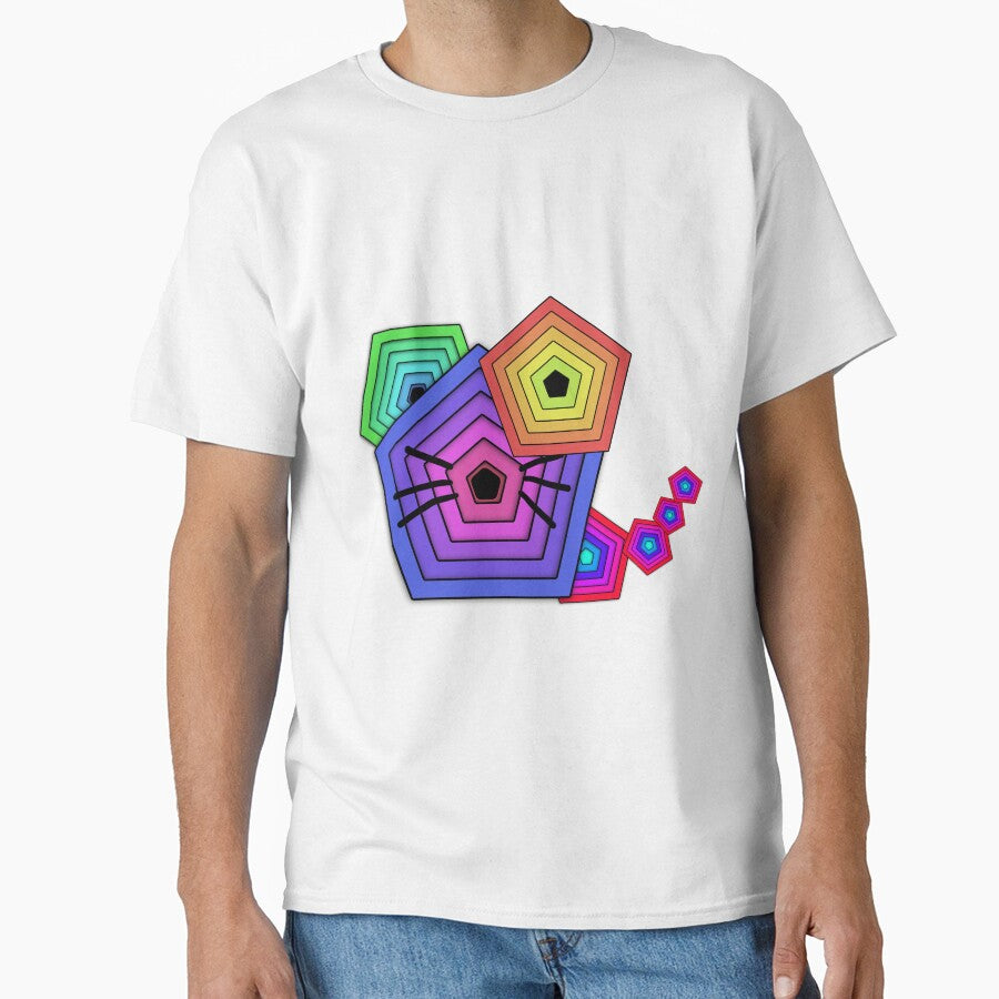 Pentagonal Purr: Overlapping Cat with Tail by EnjoYarty