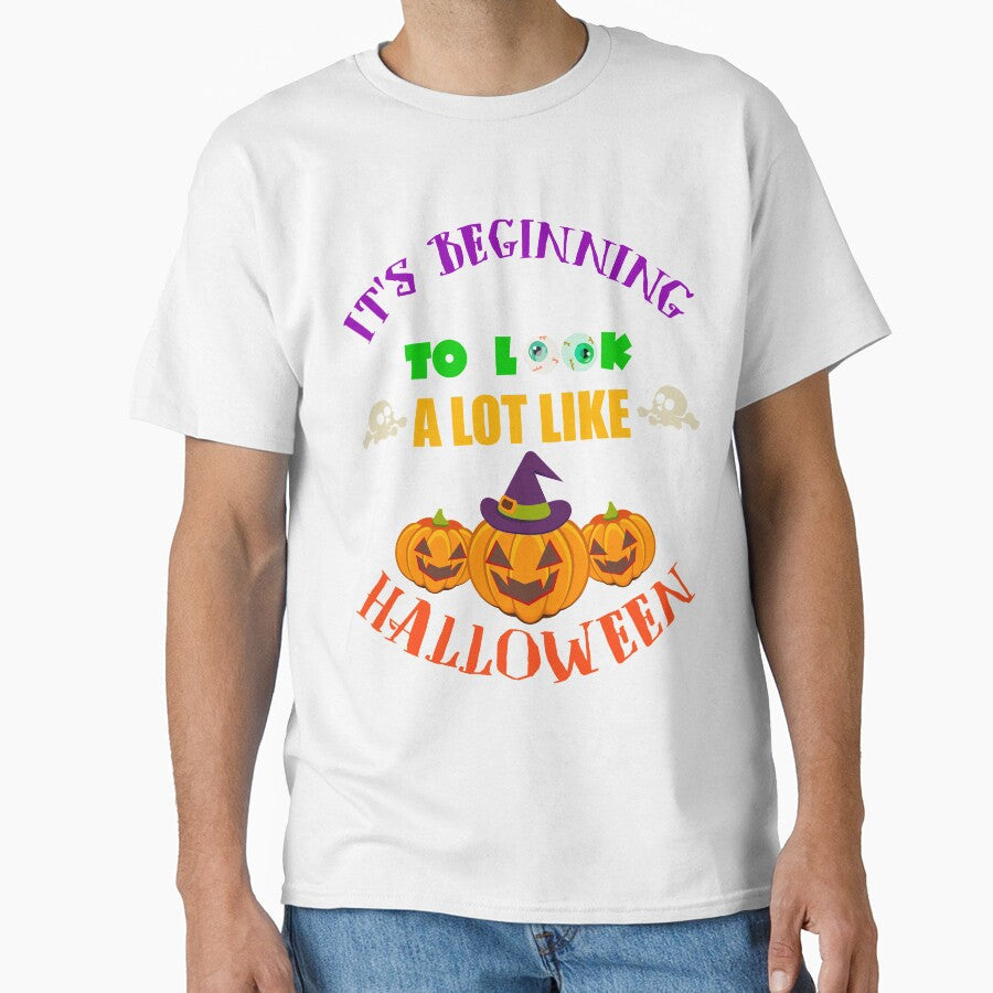 It's Beginning To look A Lot Like Halloween Pumpkin by Bendthetrend Unisex , , , Long Sleeve Tee