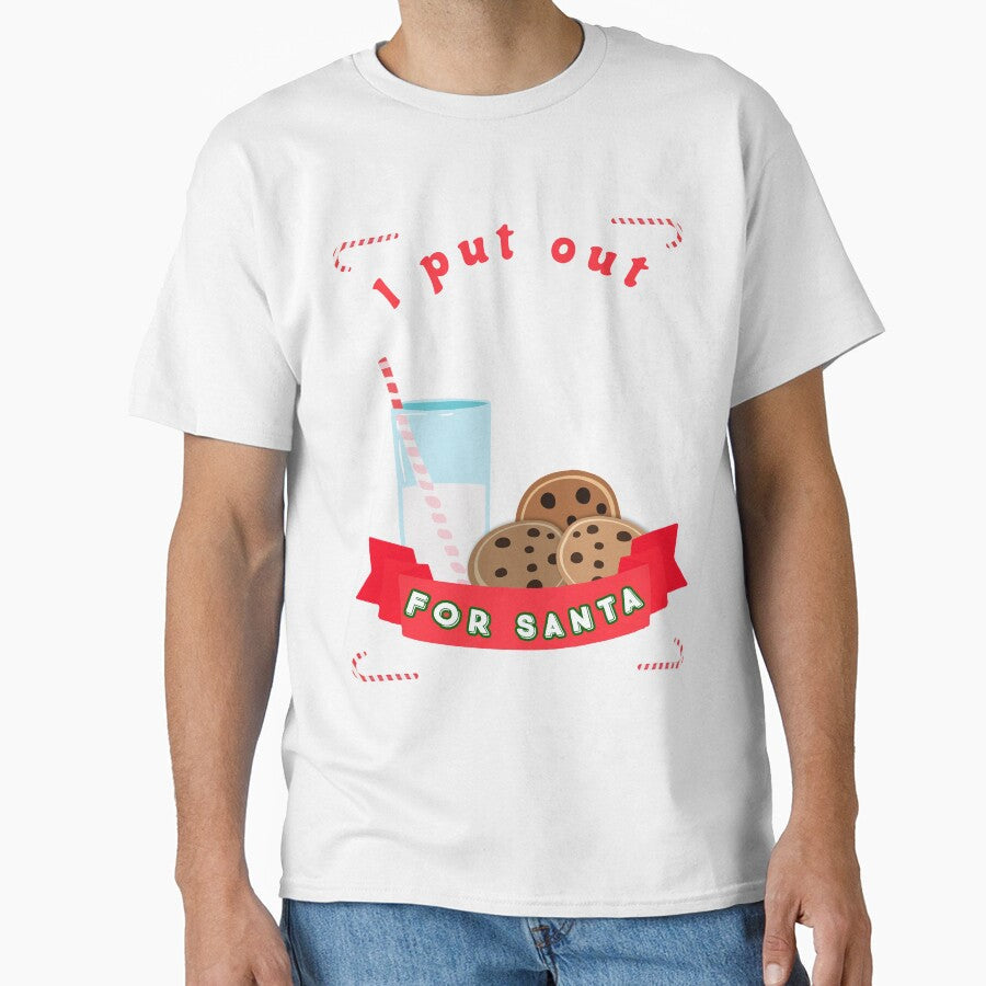 I Put Out Milk For Santa Christmas Holidays Novelty Shirt by Bendthetrend Unisex , , , Long Sleeve Tee