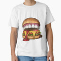 Savage Burger Funny Meme Junk Food Humor by MAGDY CANVAS Unisex , , , Long Sleeve Tee