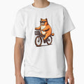 Cat Riding Bicycle Cat on a bike Funny Cat by ArisaHong