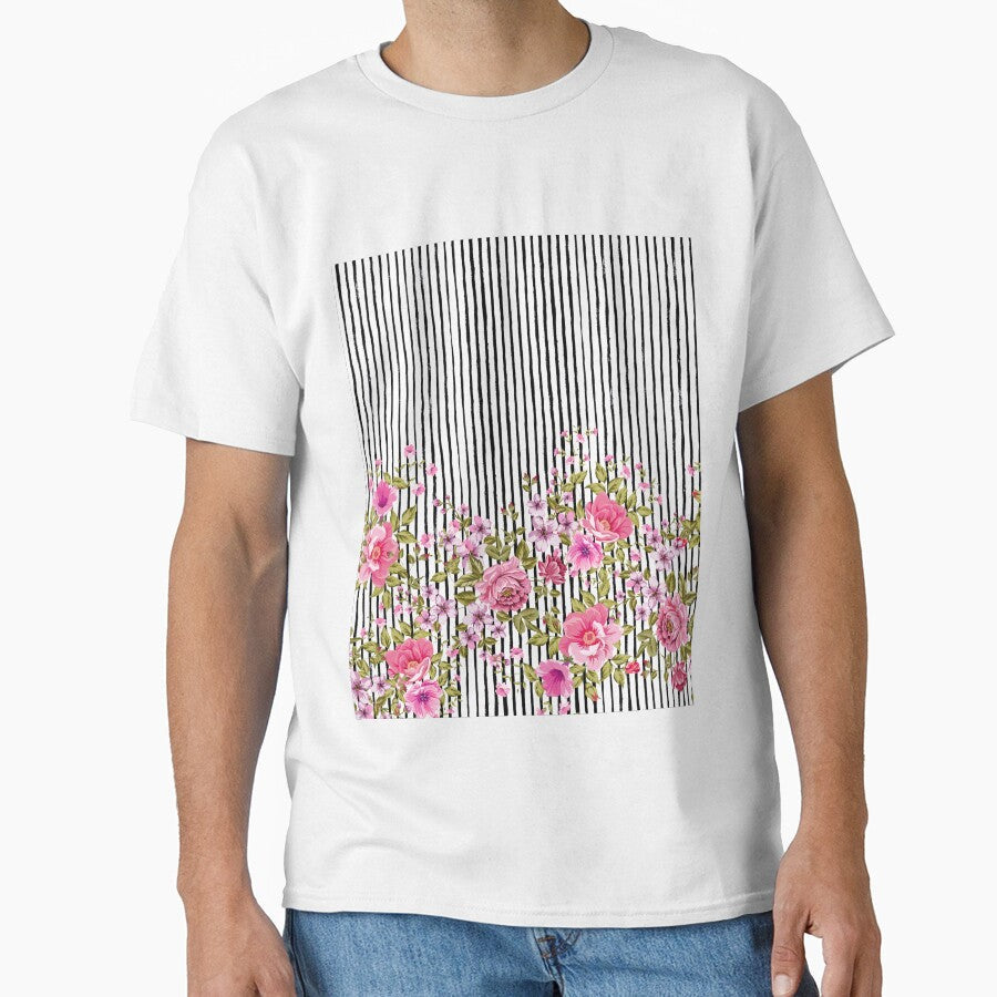 Plaid Flowers by Talip Memis Unisex , , , Long Sleeve Tee
