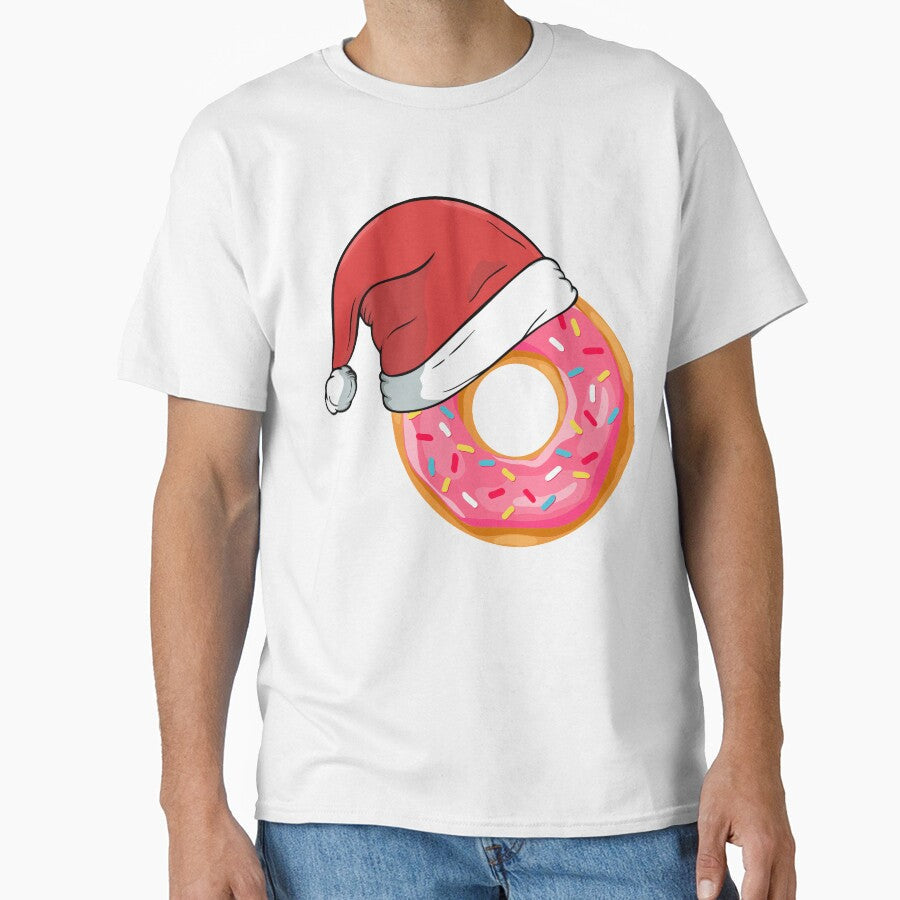 Funny Donuts Santa Claus Christmas Xmas Holiday Tee Gift by mrsmitful Unisex , , , Long Sleeve Tee