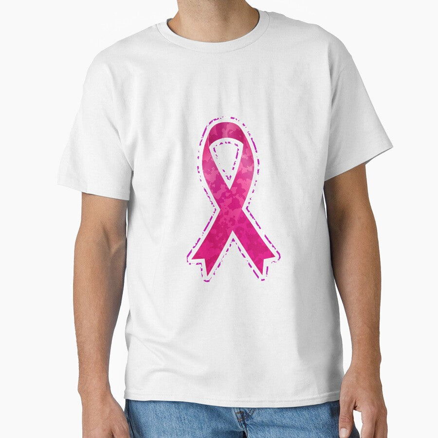 Pink Breast Cancer Awareness Ribbon by AllStarMerch Unisex , , , Long Sleeve Tee