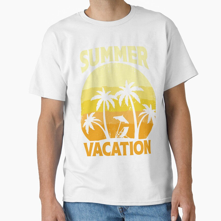 Summer Vacation by Yassine Ardi Unisex , , , Long Sleeve Tee