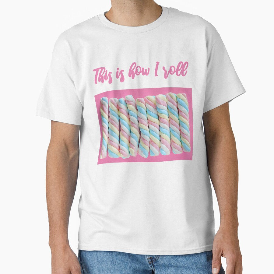 Twisted Marshmallow Cotton Candy Twists Sweet Tooth by Creekman Designs Unisex , , , Long Sleeve Tee