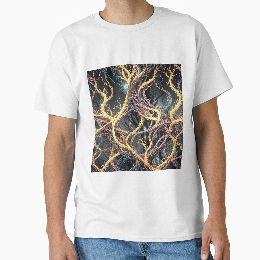 Intertwining Lines by HebaRK Studio Unisex , , , Long Sleeve Tee