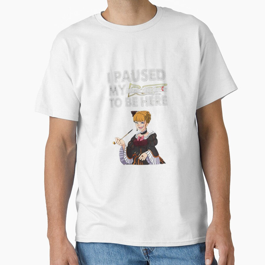 I paused my Umineko When They Cry to be here by Goldenvexa Unisex , , , Long Sleeve Tee