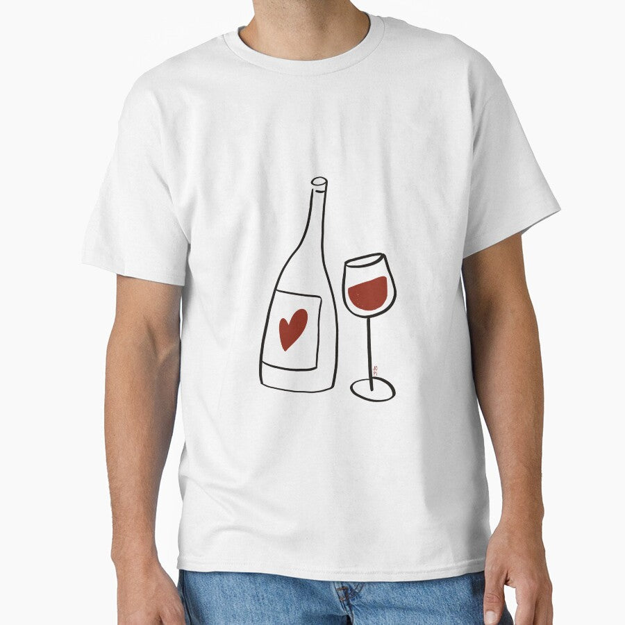 Wine & Heart by JOPI! Unisex , , , Long Sleeve Tee