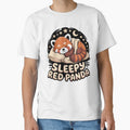 Red Panda Sleep Pajamas by sinkedink Unisex , , , Long Sleeve Tee